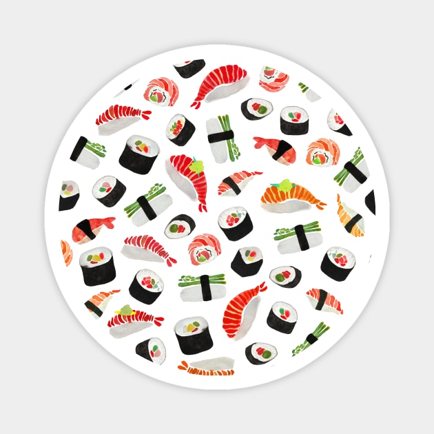 Sushi Pattern Magnet by AmayaBrydon